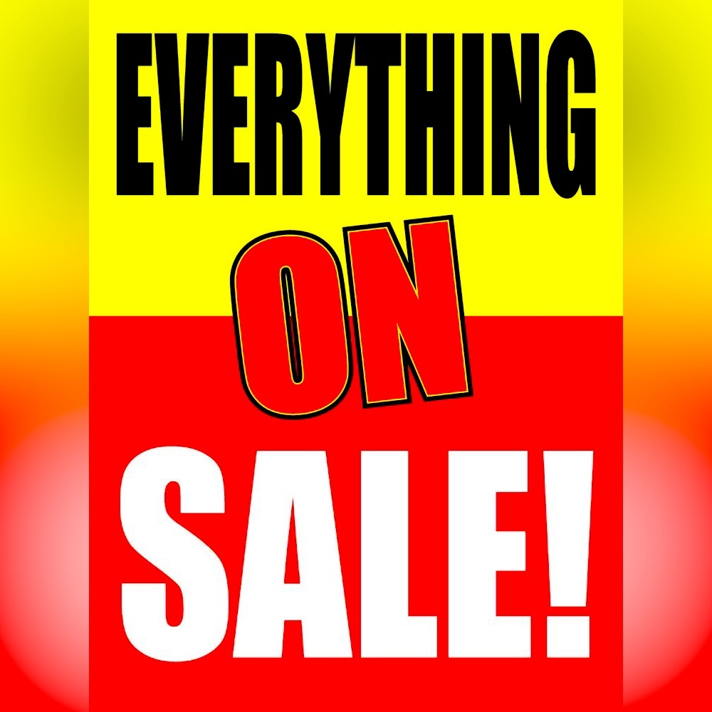 Everything on sale